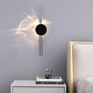 设计师创意波纹光影床头壁灯中古客厅墙角氛围灯轻奢卧室艺术灯具