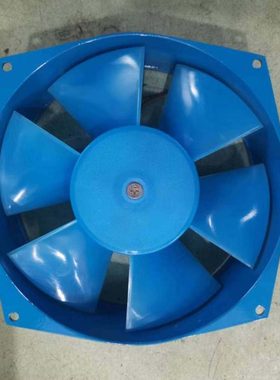 苏州长城200FZY4-D蓝色轴流风机380V 50HZ65W散热工业风机210*210