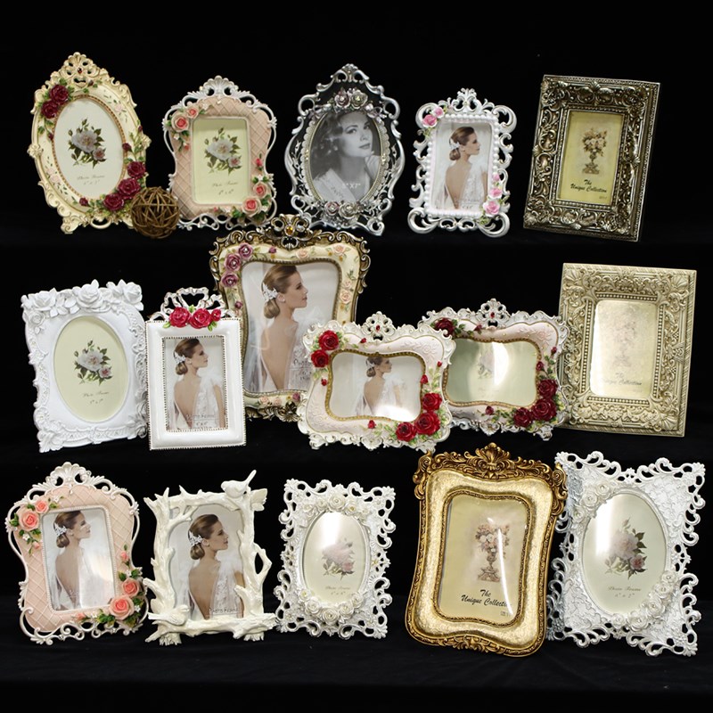 5寸6寸7寸8寸照片框相架北欧相框婚纱照树脂摆台照U片创意桌面摆