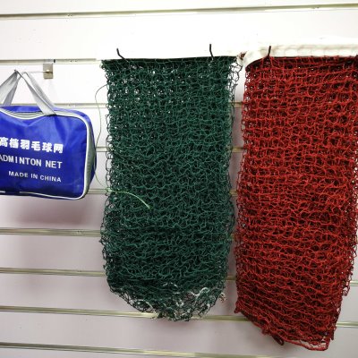 标准羽毛球网6.1/5.1米单双打钢丝绳四包边小网眼便携式羽网