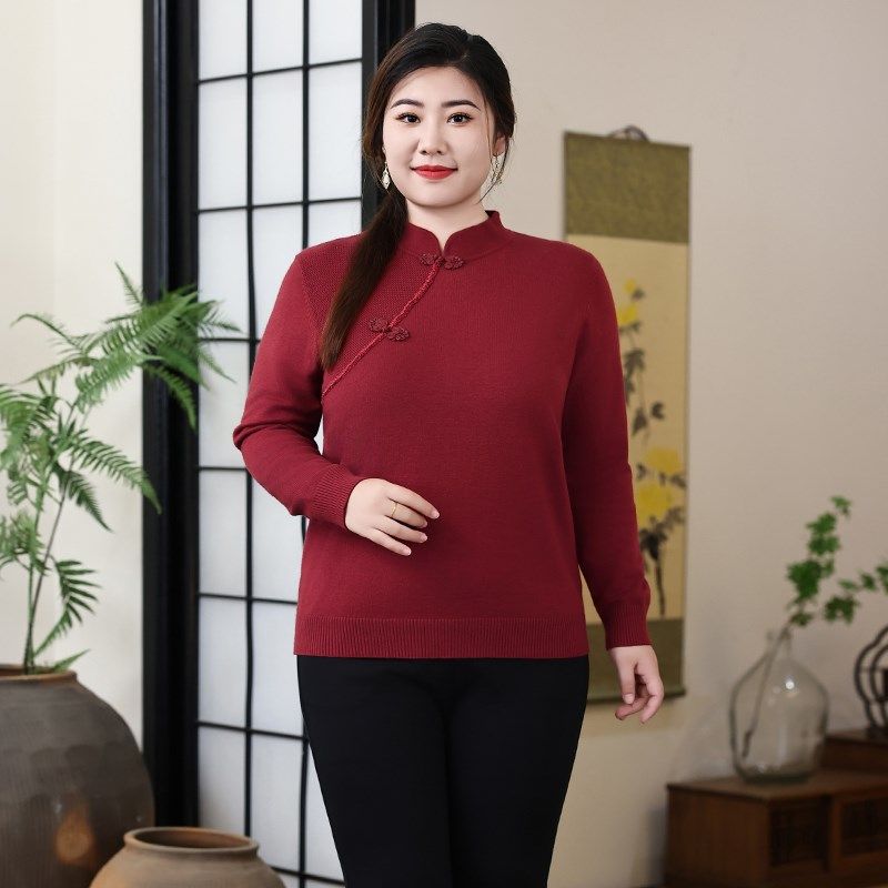 Q半高领毛衣春装打底衫女上衣妈妈装减龄大码加肥显瘦内搭针织衫,女装/女士精品,大码内搭,淘宝优惠券,粉丝福利购,淘宝优惠卷