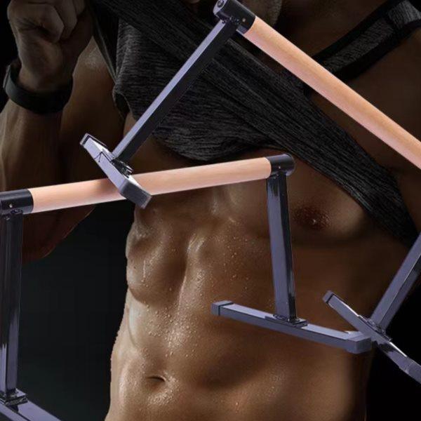 徒手街健俄挺式支架单双杠木制男俄挺倒立练习实木俄挺俯卧撑支架