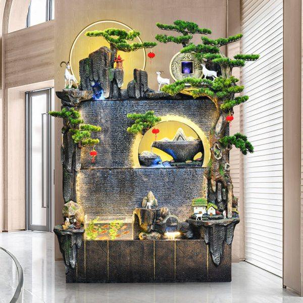 大型户外假山流水喷泉鱼池景观酒店公司客厅庭院花园循环装饰摆件,家居饰品,户外/庭院摆件,淘宝优惠券,粉丝福利购,淘宝优惠卷