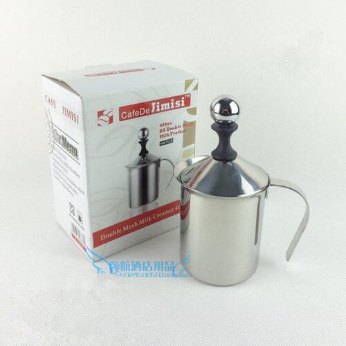 304 加厚双层打奶泡器 牛奶打泡器手动 咖啡奶泡壶 奶泡机 奶泡杯