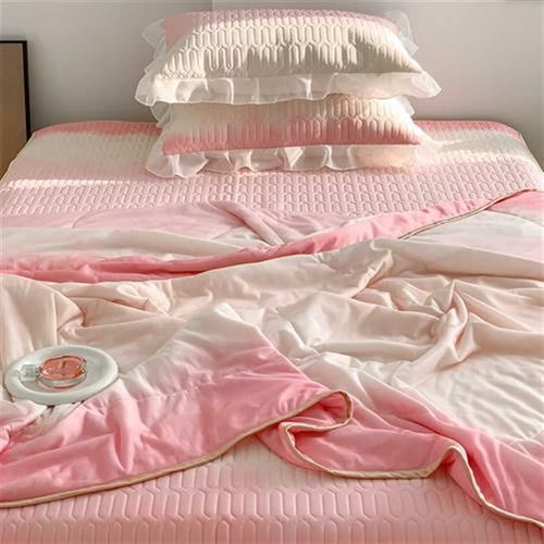 公主风冰丝乳胶床裙款凉席三件套凉感丝夏被四件套空调被软席夏季