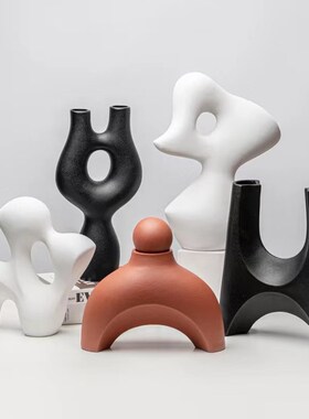 北欧风创意不规则几何摆件样板间卧室装饰品书桌电视柜摆设工艺品