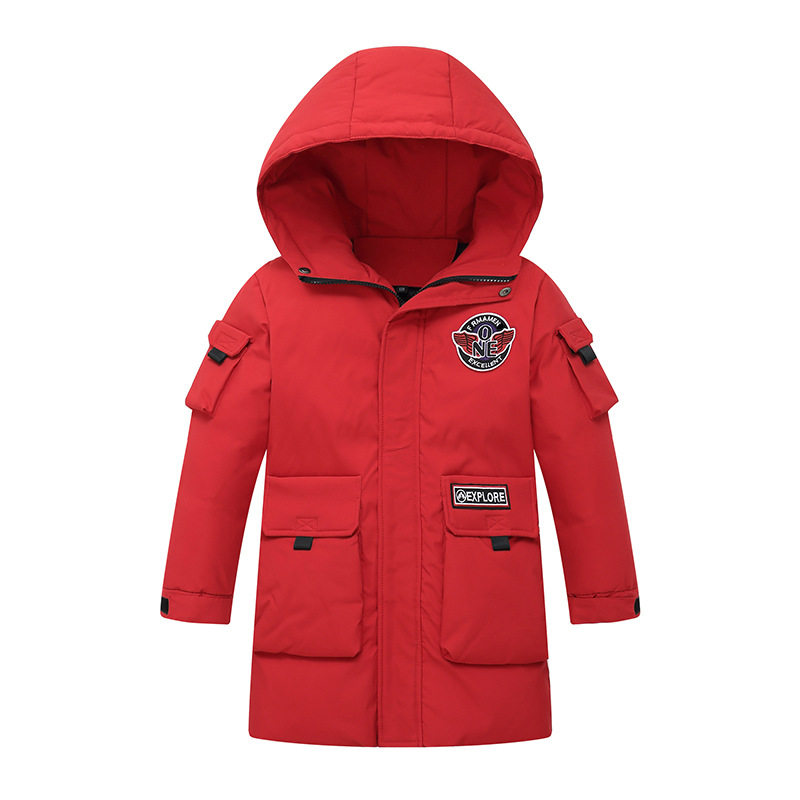 男童女童中长版羽绒服加厚蓝黑黄红色外套大童连帽棉袄衣服冬韩版,童装/婴儿装/亲子装,羽绒服,淘宝优惠券,粉丝福利购,淘宝优惠卷