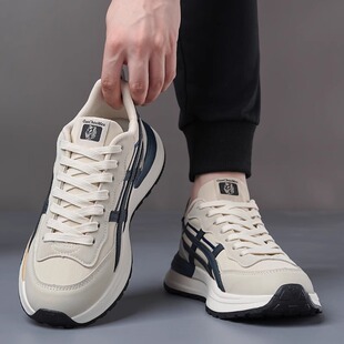 莆田阿甘男鞋2025新款秋季透气休闲百搭旅游运动华夫增高老爹潮鞋