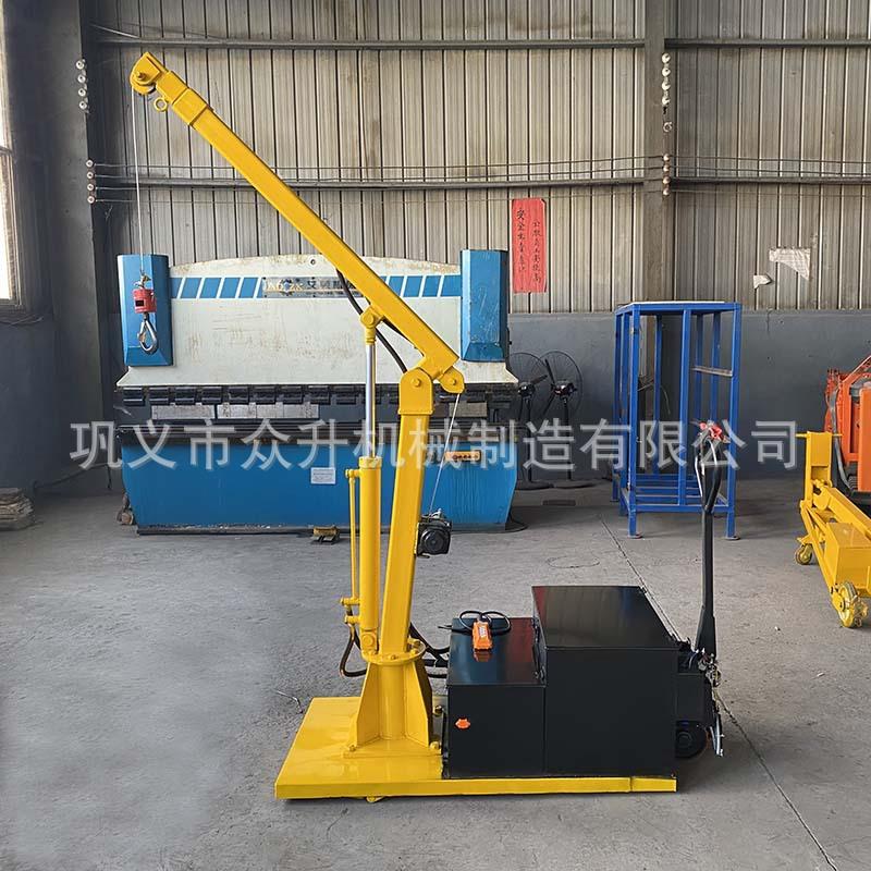 车间仓库用液压配重式小吊车无线遥控吊机充电平衡式移动小吊机