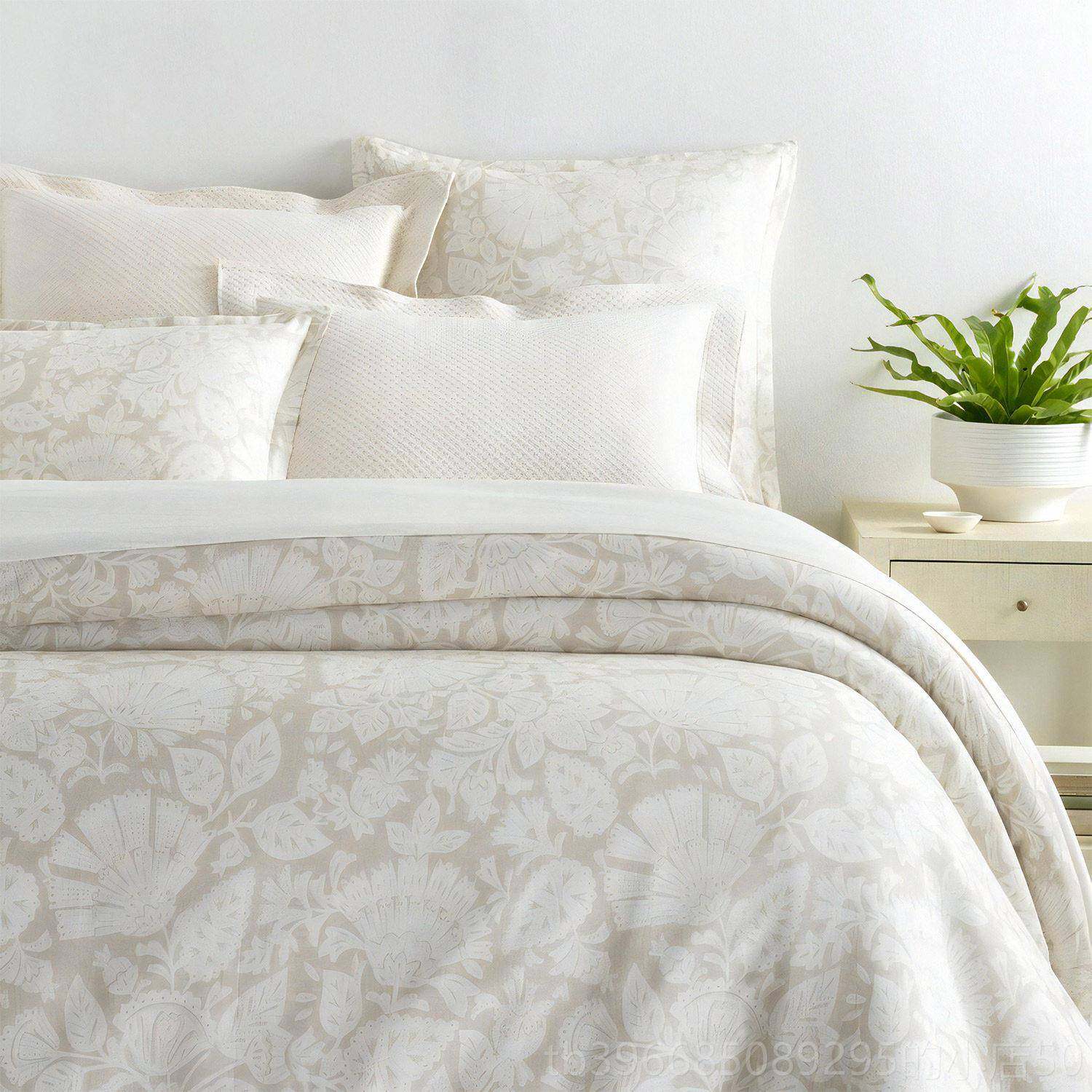 高档进纯口全棉埃140支及棉四印花件套高端床上用品棉床单简约被,床上用品,床品套件/四件套/多件套,淘宝优惠券,粉丝福利购,淘宝优惠卷
