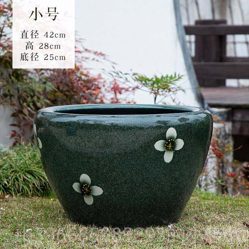 高档景德镇瓷鱼缸缸养金陶鱼碗莲睡花盆荷花乌龟缸大号书画水缸阳,宠物/宠物食品及用品,桌面缸,淘宝优惠券,粉丝福利购,淘宝优惠卷