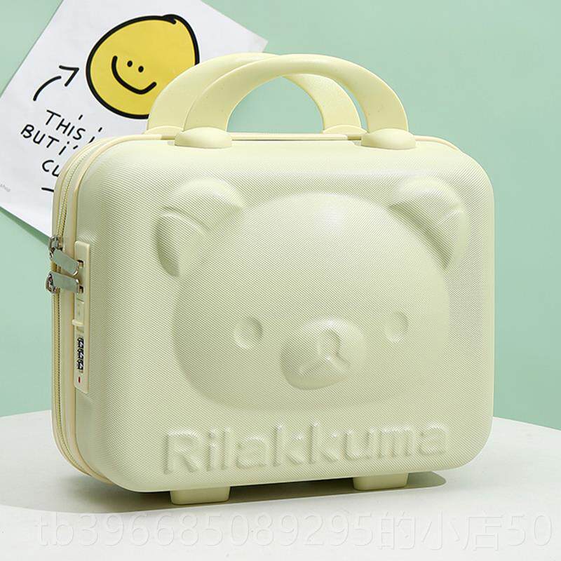 高档手提行李妆化小箱子14寸包卡通可爱动漫密码箱轻便迷你收纳箱