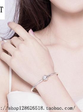 高档HFGT新款原2创星空银河繁星话星星基础手镯串珠手炼S纯95银饰