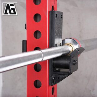 深蹲架滚轴挂钩健身房卧推力量举赛架可定制卧推架健身器材配件