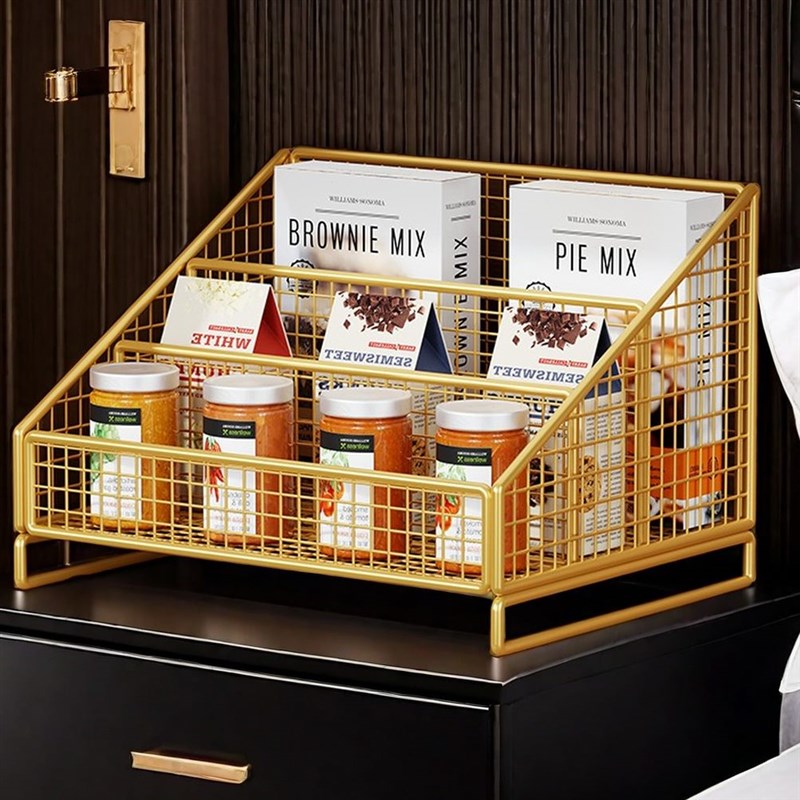 厨房台面置物架i多层油盐酱醋收纳神器橱柜内杂物放置架抹布储物