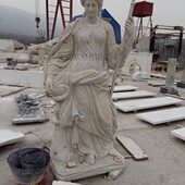 人物雕塑大理石雕刻西方人物雕像摆件汉白玉石材雕像西方人物雕像