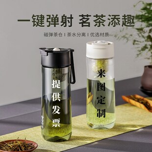 耐高温塑料水杯trintan材质运动水壶夏季 泡茶杯子定制图案广告log
