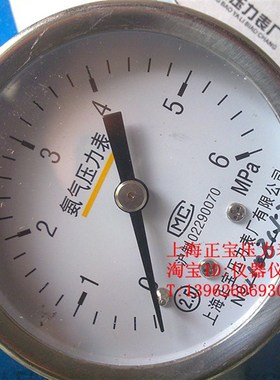 YA-50 g 氨气压力表  氨气减压器表头 上海正宝压力表厂