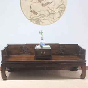 新中式实木罗汉床现代复古榫卯沙发榻椅简约风格罗汉榻卧室沙发床