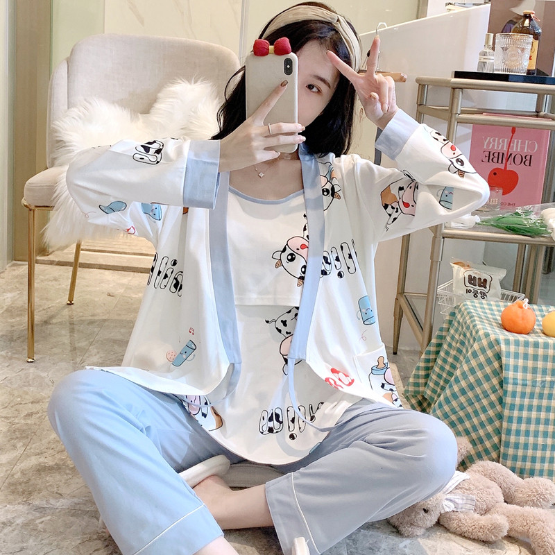 三件套月子服春秋季款纯棉冬产后吸汗孕妇3月份4产妇夏薄哺乳睡衣,孕妇装/孕产妇用品/营养,家居服套装,淘宝优惠券,粉丝福利购,淘宝优惠卷