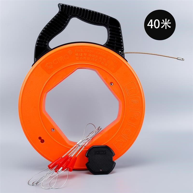 电工神器钢丝穿线器收纳盘穿管器穿暗线网线电线放线拉线器引线器,橡塑材料及制品,PVC棒,淘宝优惠券,粉丝福利购,淘宝优惠卷