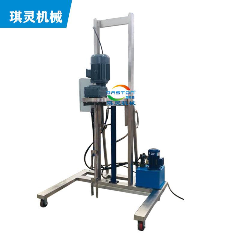 IBC横版式分散机搅拌机气动化工搅拌器分散机1吨桶用搅拌机