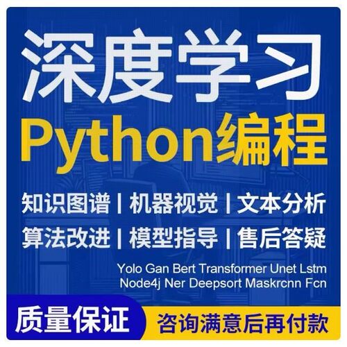 python爬虫深度学习算法代做编写程序项目接单代码复现指导调试