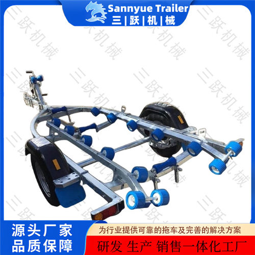 各类型号游艇拖车 冲锋舟拖车 船镀锌拖车海上专用拖车厂家销售