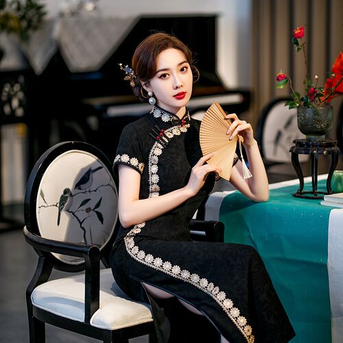 蚀骨旗袍2022年新款年轻款少女改良版复古中国风日常可穿显瘦优雅
