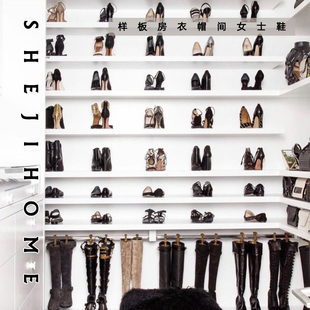 柜高跟鞋 女士鞋 饰品摆件女士鞋 衣柜衣帽间装 道具定制 样板房软装