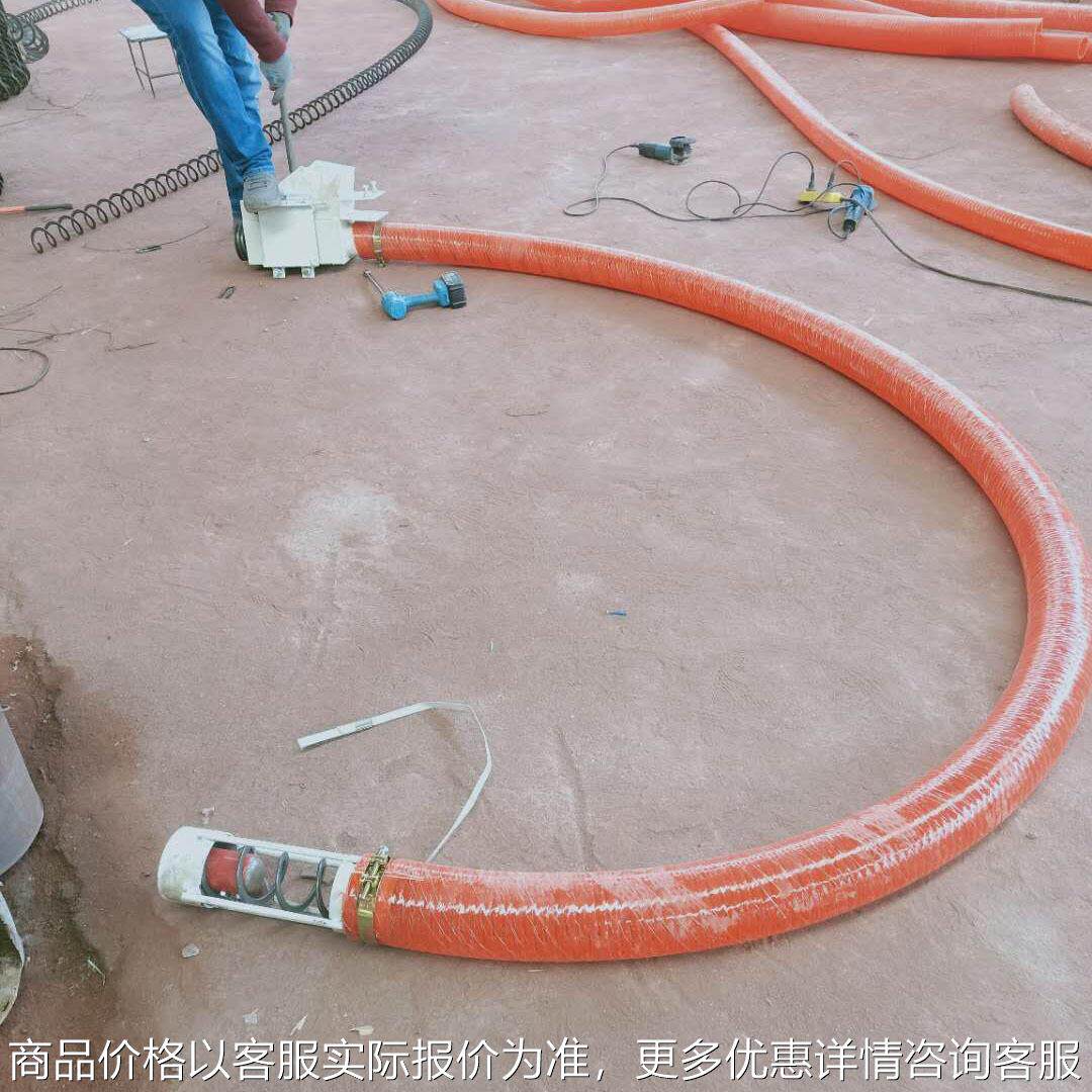 工业版软管螺旋输送机 上料机提升机吸沙机 打包装车 吸粮机