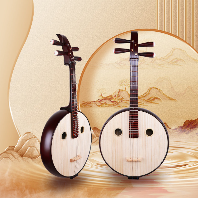 天昱中阮乐器儿童学生成人初学自学考级教学演奏硬木中阮TYPT-003