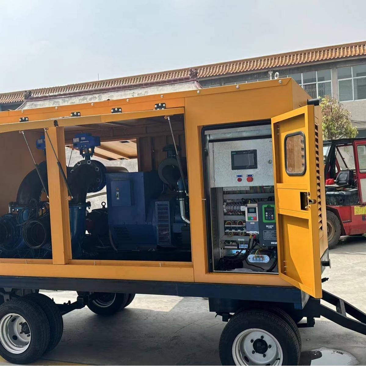 应急移动防汛泵车300-1000方自吸无堵塞市政排涝泵车