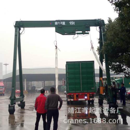 江苏制造龙门吊移动式集装箱轮胎吊德阳20t40t60t120t