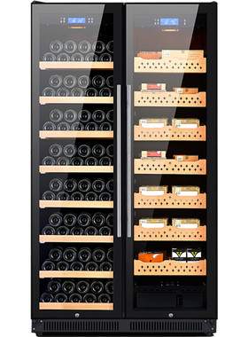 玻璃门红酒雪茄组合柜烟丝冷藏柜养恒温恒湿展示柜商用展示柜