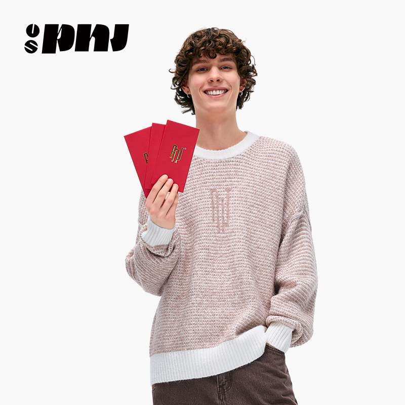 2025春秋季新款圆领绵羊毛针织衫