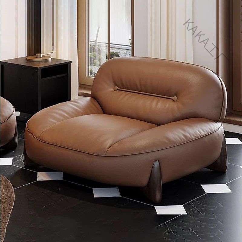 LCP2复古风新款沙发客小户型三人位直排意式极简头层