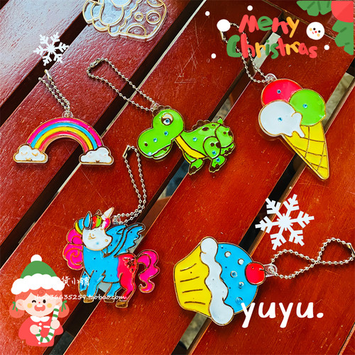 儿童水晶彩胶画手工diy立体3D免烤透明玻璃画幼儿园益智亲子玩具