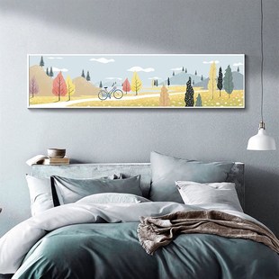 775北欧艺术小清新装饰画餐厅饭厅墙壁风景挂画现代简约床头挂画