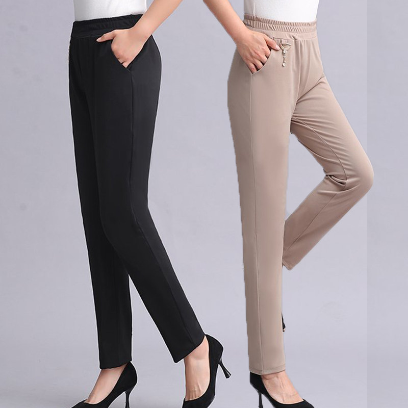 中老年女装2023新款妈妈春秋装宽松休闲裤子40岁50中年女士长裤,女装/女士精品,中老年女装,淘宝优惠券,粉丝福利购,淘宝优惠卷