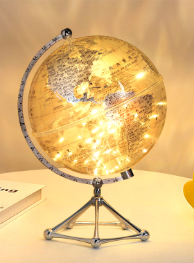 现代轻奢地球仪摆件高档家居创意饰品客厅酒柜办公室桌装饰礼品