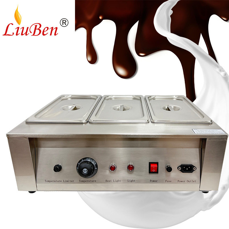 机械控温3缸巧克力熔化炉电热保温融化机商用全不锈钢隔水加热DIY,厨房电器,其他商用厨电,淘宝优惠券,粉丝福利购,淘宝优惠卷