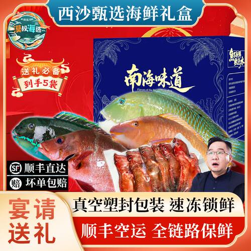 西沙海捕速冻锁鲜海鱼组合