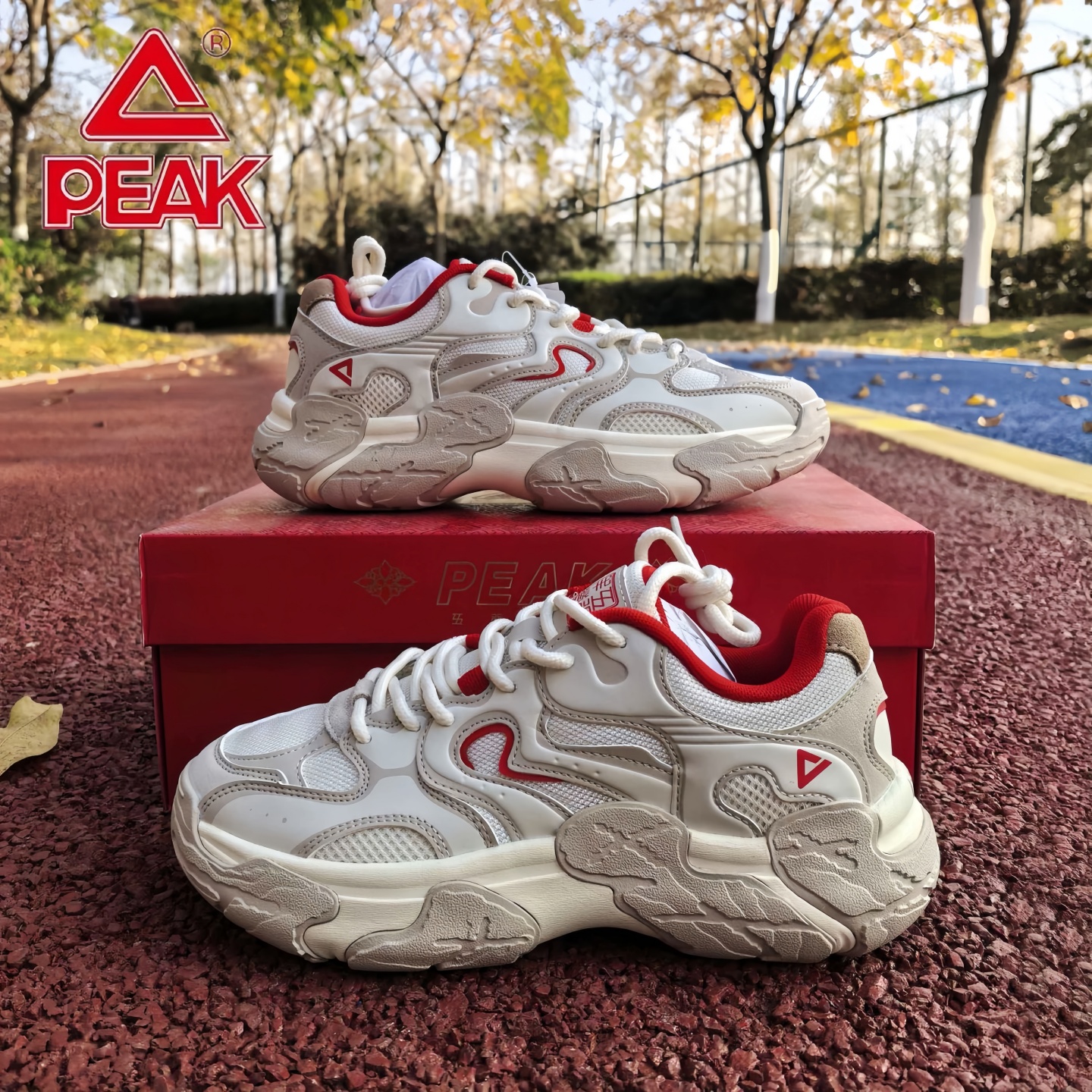 匹克态极贝果鞋秋冬新款休闲鞋男鞋厚底增高学生老爹鞋女鞋运动鞋