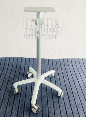 定制 纳龙aECG-12PWL心电图机台车 RAGE-18P心电图机推车移动支架