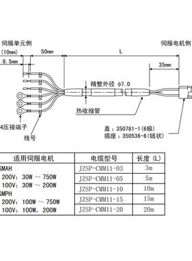 JZSP-CMM11-03 JZSP-CMM11-05 JZSP-CMM11-10 高速运动电缆 制动