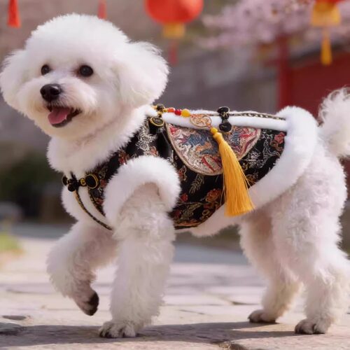 宠物新年加厚保暖唐装棉衣