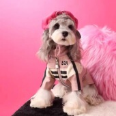 狗狗秋冬衣服外套机车夹克马尔济斯约克夏雪纳瑞比熊泰迪博美柴犬