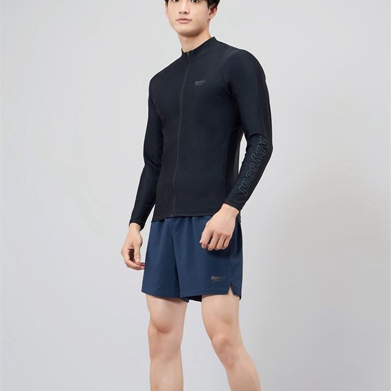 韩国潜水服男士速干防晒水母服冲浪服显瘦温泉分体游泳衣长袖长裤