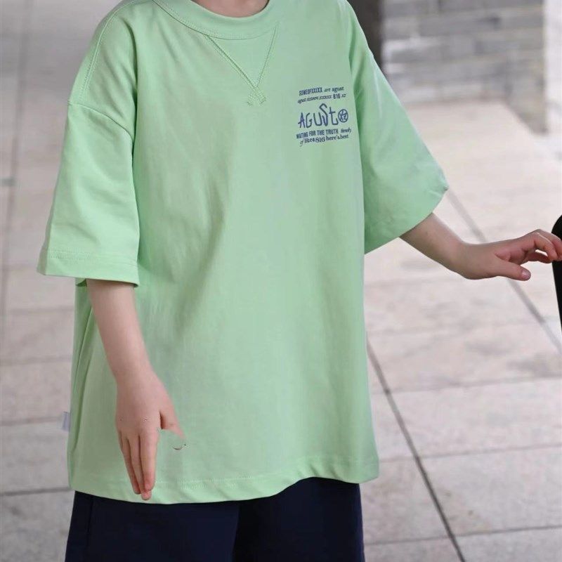 韩国潮牌童装儿童短袖T恤衫夏季新款洋气男女童圆领宽松韩版上衣,童装/婴儿装/亲子装,T恤,淘宝优惠券,粉丝福利购,淘宝优惠卷